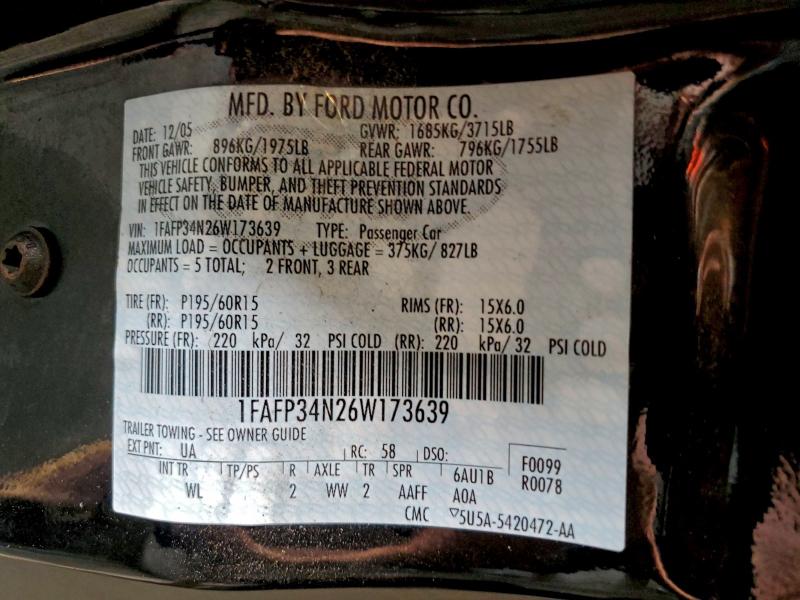 2006 FORD FOCUS ZX4 #3296910835