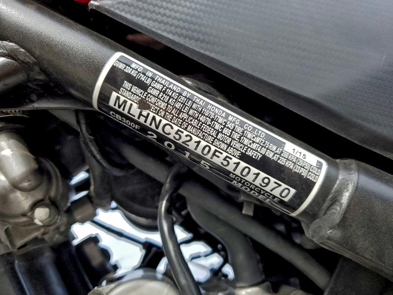 2015 HONDA CB300F #3301732339