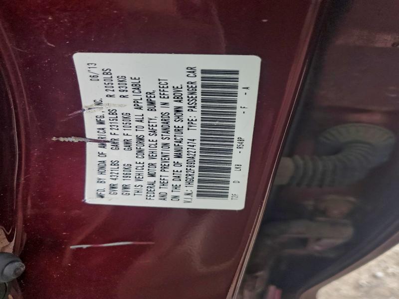 2013 HONDA ACCORD EXL #3302653082