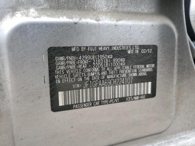 2012 SUBARU IMPREZA #3293447446