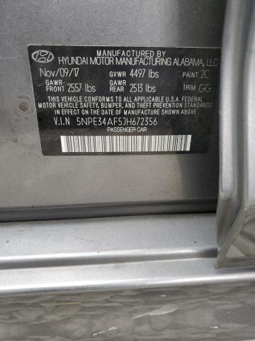 2018 HYUNDAI SONATA SPO 5NPE34AF5JH672356
