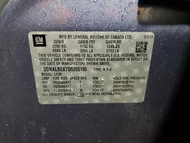 2013 CHEVROLET EQUINOX LS #3282544874