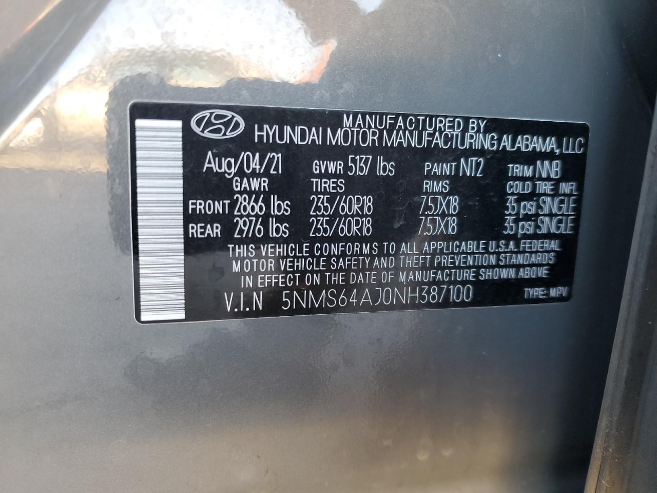 HYUNDAI SANTA FE SEL