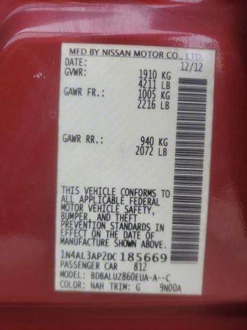 2013 NISSAN ALTIMA 2.5 #3301847371