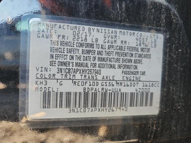 2017 NISSAN SENTRA SR #3294378139