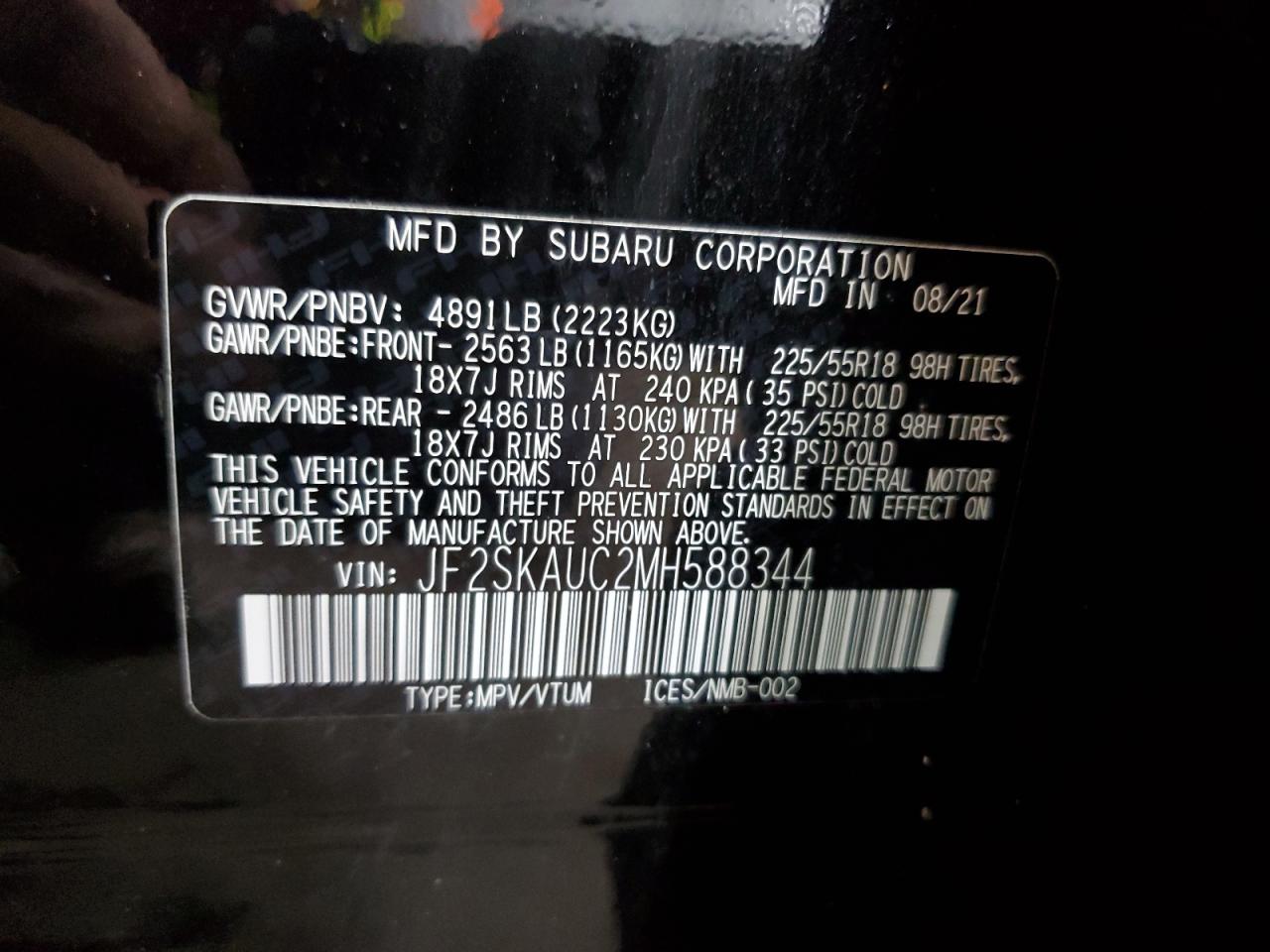 SUBARU FORESTER LIMITED