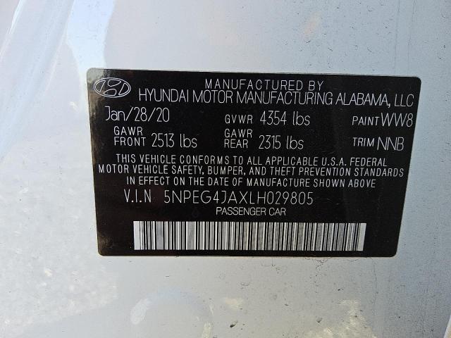 2020 HYUNDAI SONATA SE #3311550258