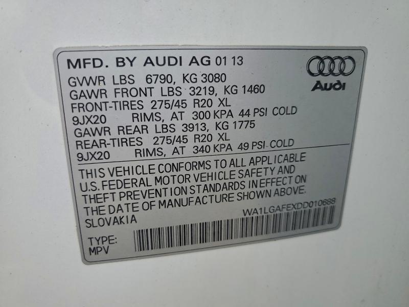 2013 AUDI Q7 PREMIUM #3311464237