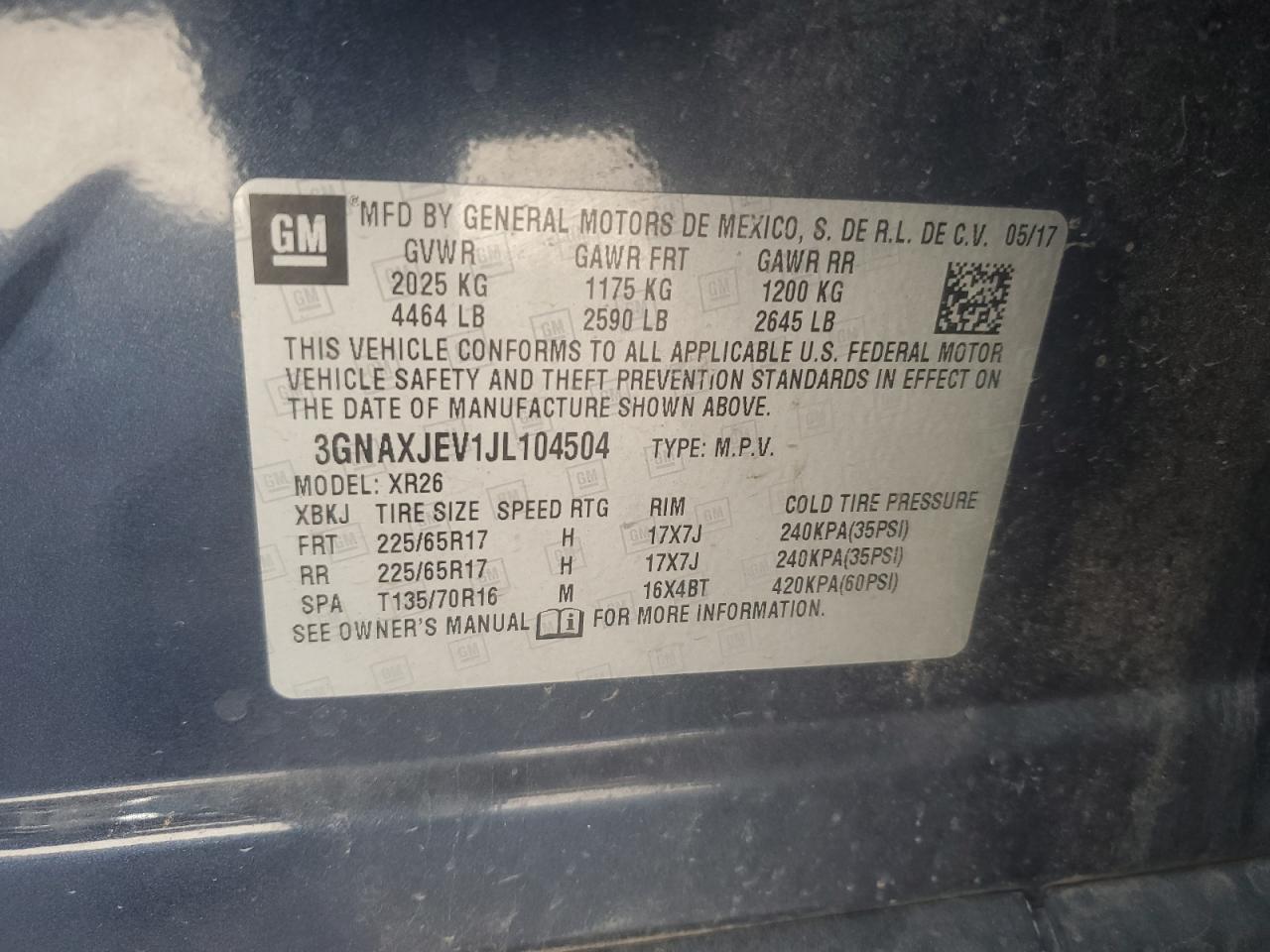 CHEVROLET EQUINOX LT