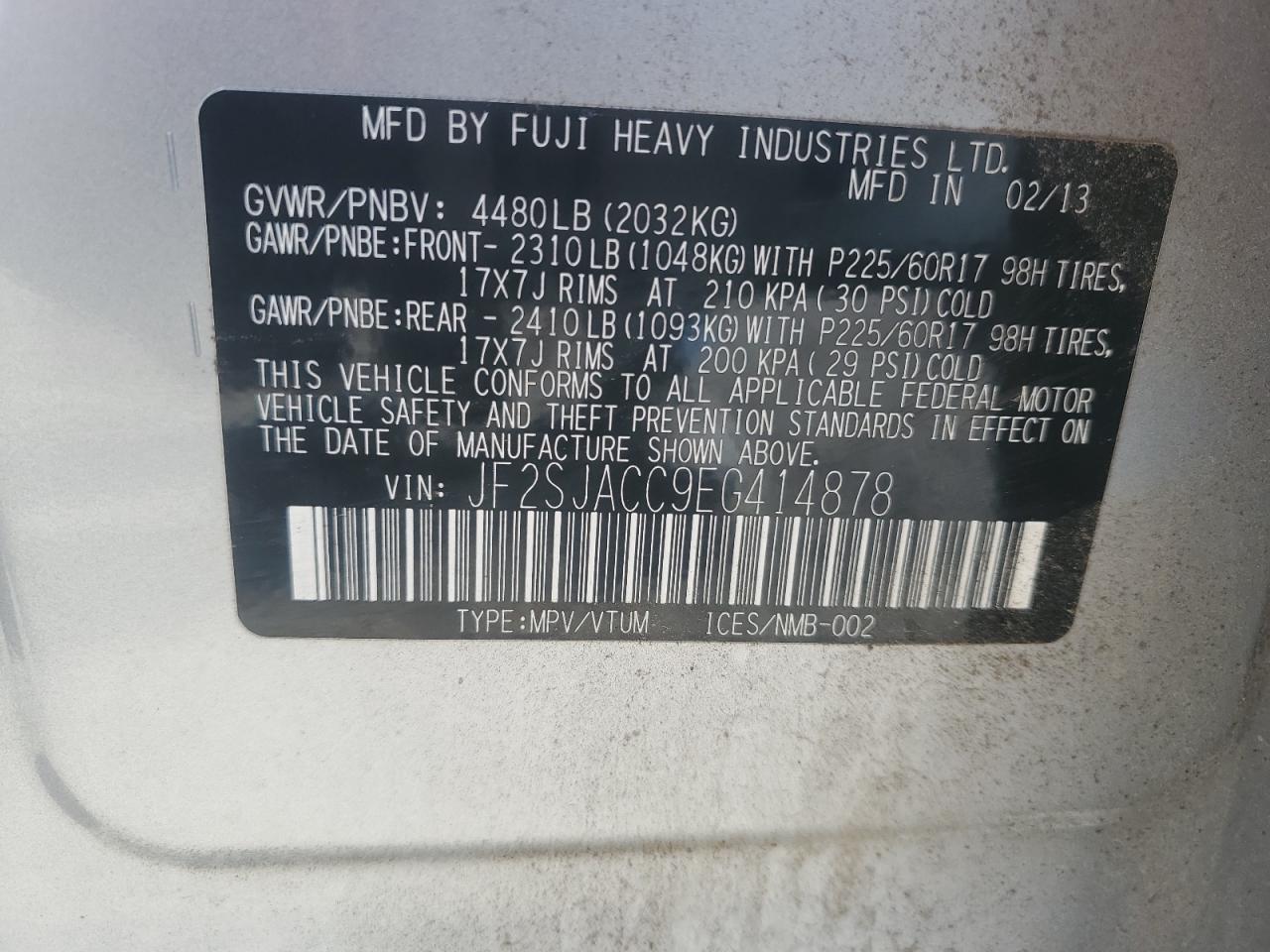 SUBARU FORESTER 2.5I PREMIUM