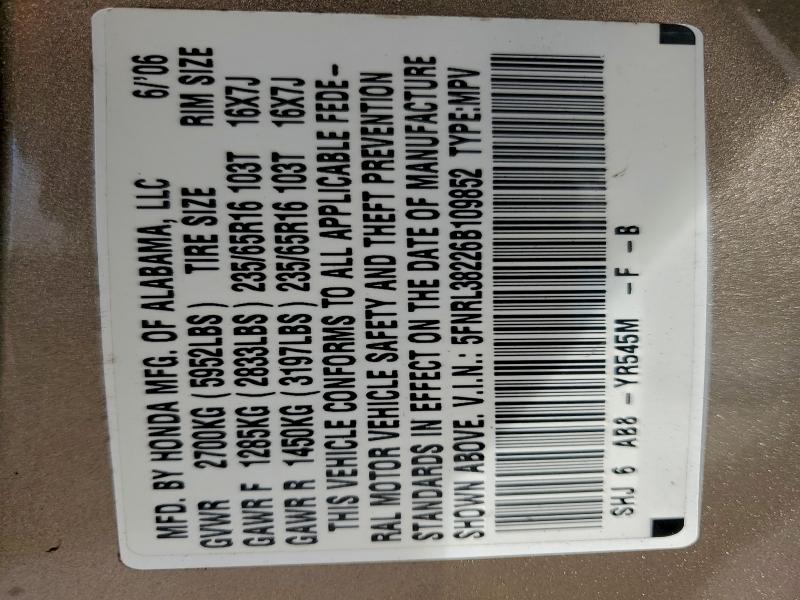 2006 HONDA ODYSSEY LX #3309352988