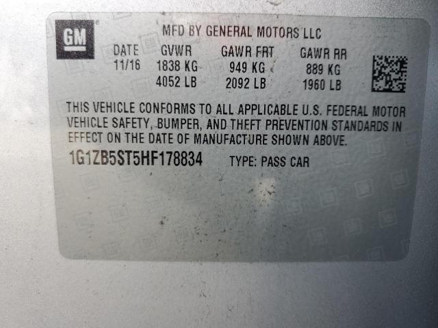 2017 CHEVROLET MALIBU LS #3285549312