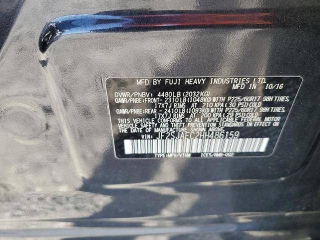 2017 SUBARU FORESTER 2 JF2SJAEC2HH486159