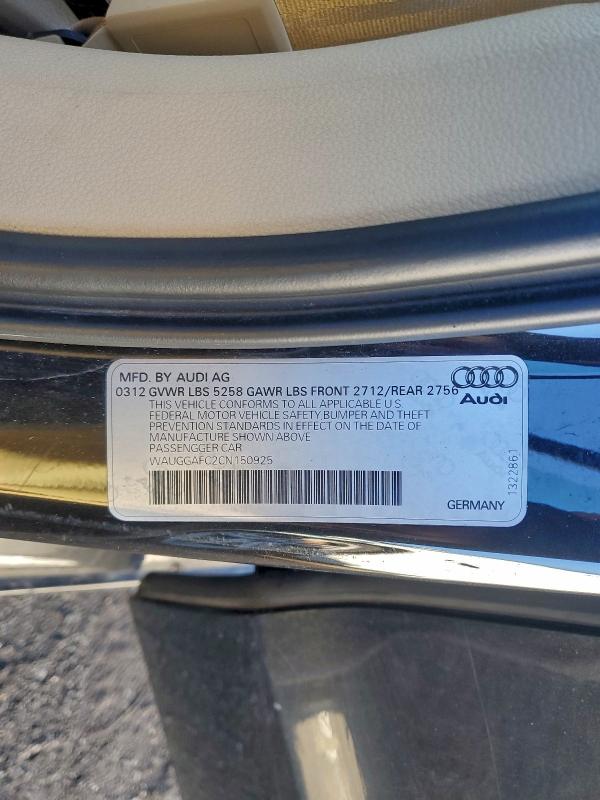 2012 AUDI A6 PREMIUM #3296355120