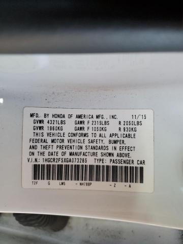 2016 HONDA ACCORD SPO #3304844536