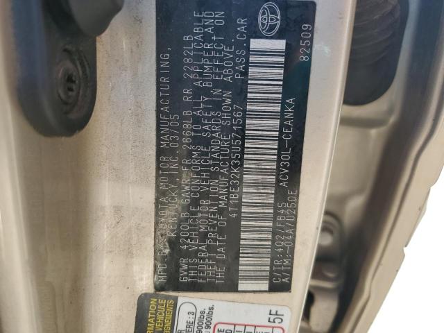 2005 TOYOTA CAMRY LE #3301638649
