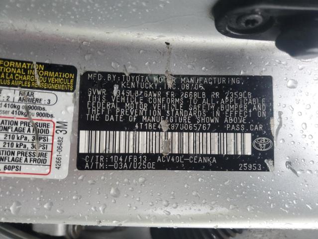 2007 TOYOTA CAMRY CE #3290302206