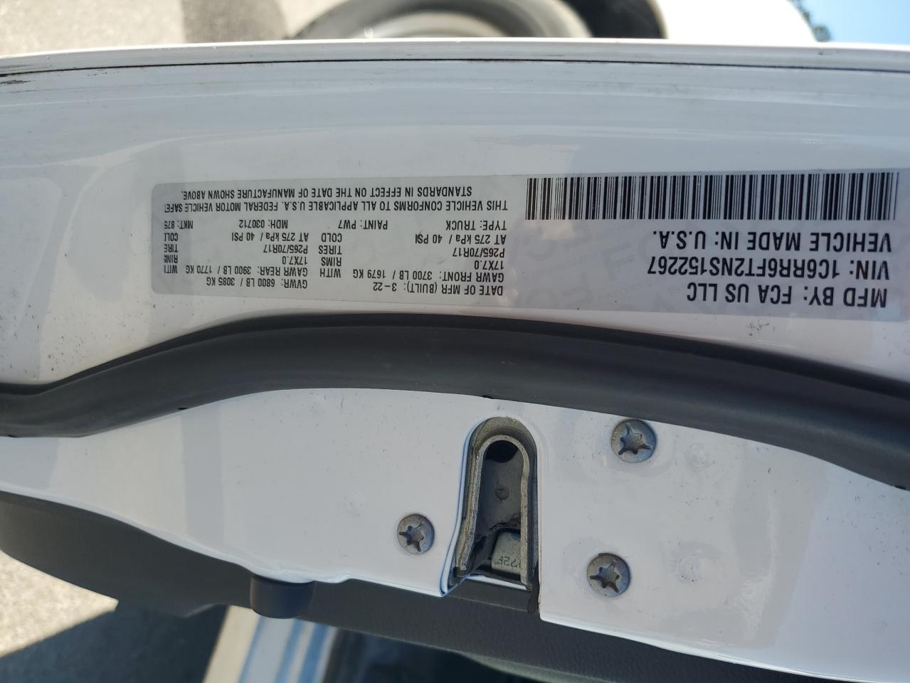 Lot #3301702635 2022 RAM 1500 CLASS