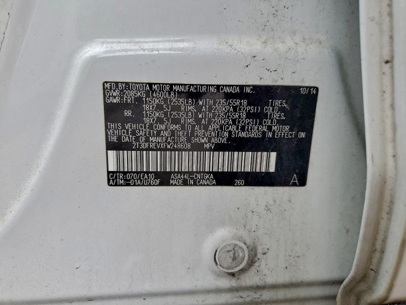 2015 TOYOTA RAV4 LIMIT #3305463108