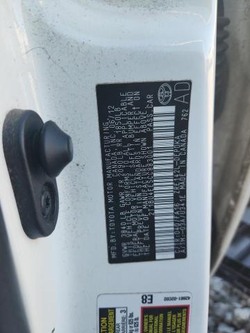 2012 TOYOTA COROLLA BA #3297955813