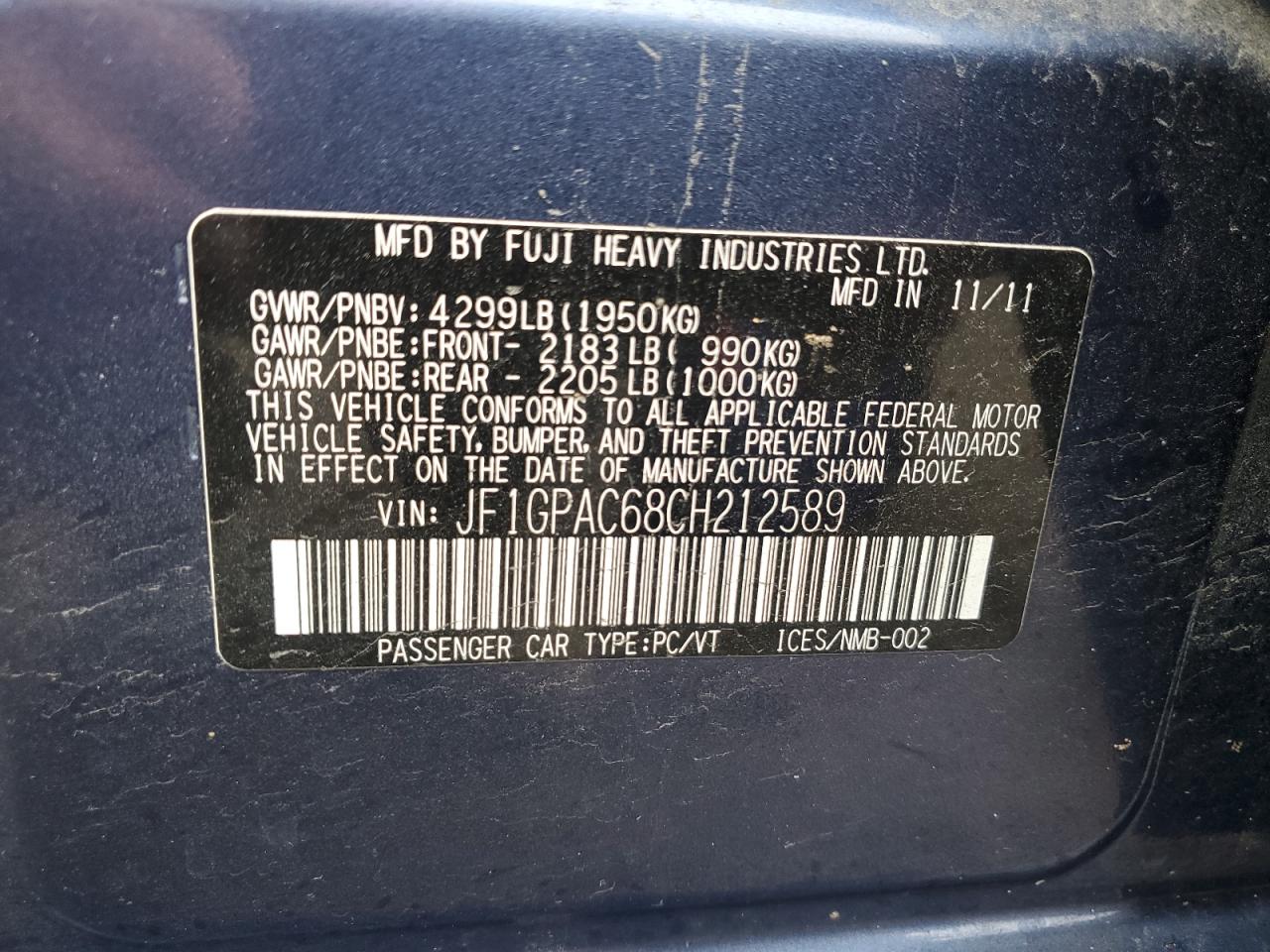 SUBARU IMPREZA PREMIUM