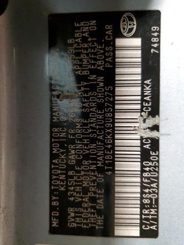 2009 TOYOTA CAMRY BASE #3301983467