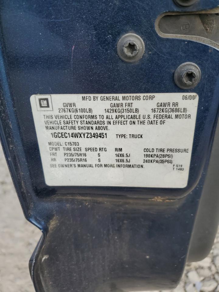 Lot #3308444293 2000 CHEVROLET SILVERADO