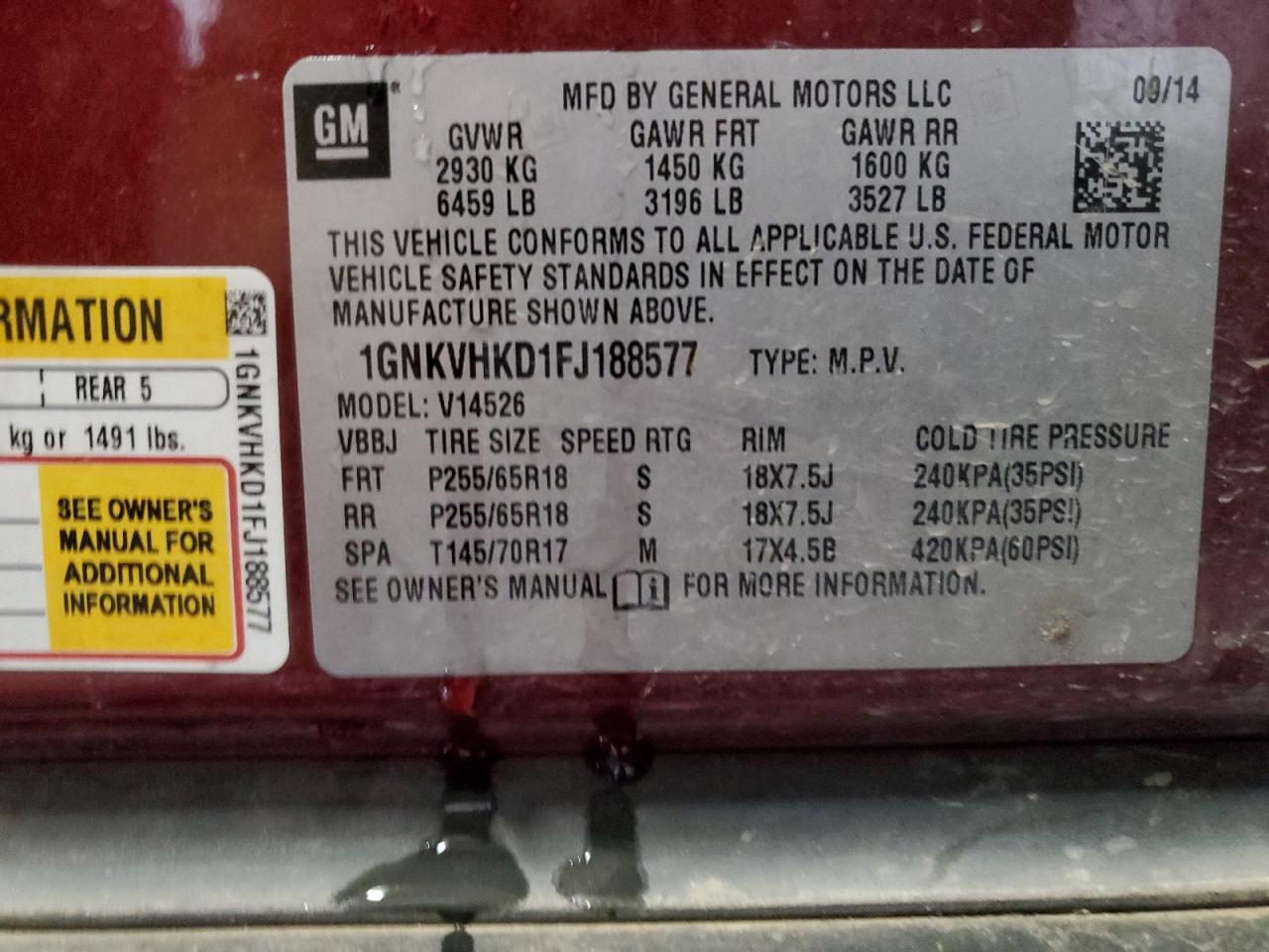 CHEVROLET TRAVERSE LT