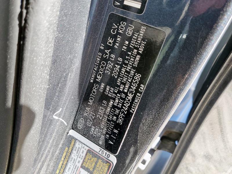 2021 KIA FORTE FE #3304645955