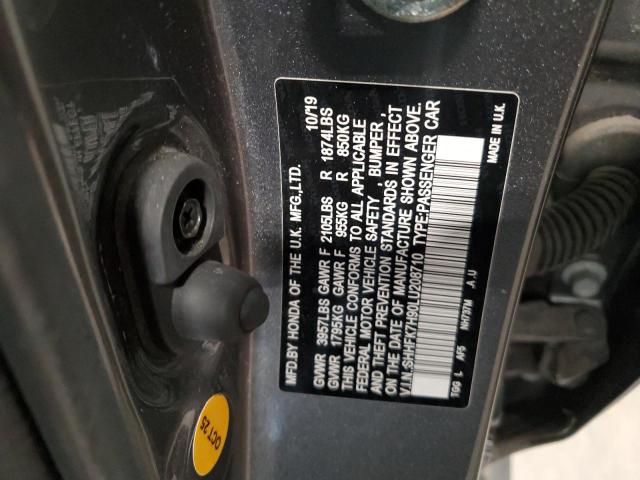 2020 HONDA CIVIC SPOR #3302908125