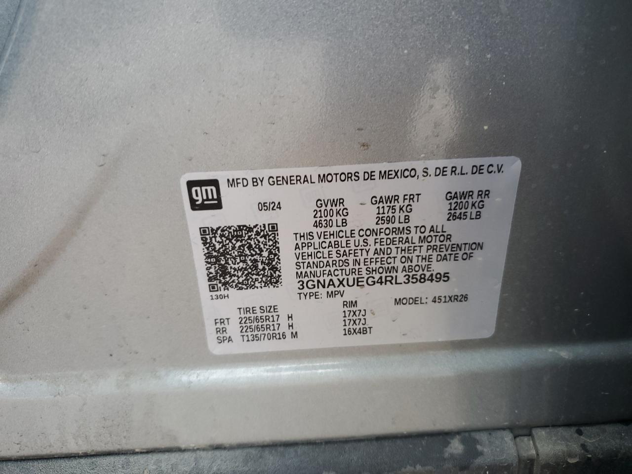 CHEVROLET EQUINOX LT