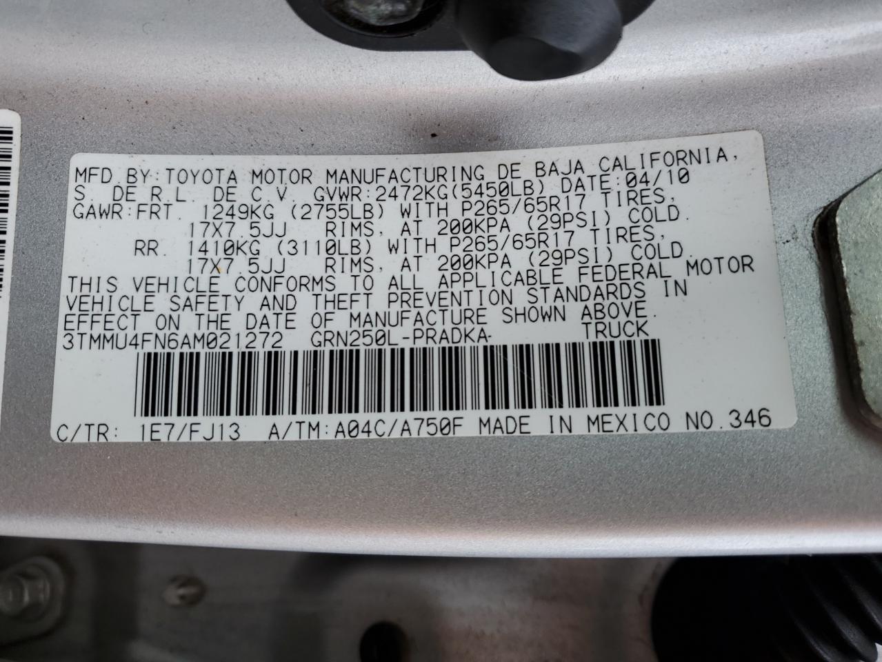 TOYOTA TACOMA DOUBLE CAB LONG BED