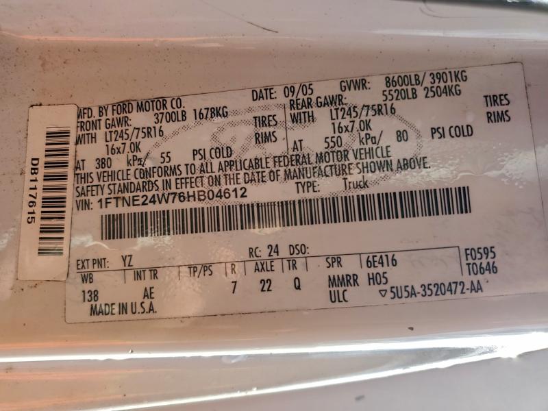 2006 FORD E250 #3317793122