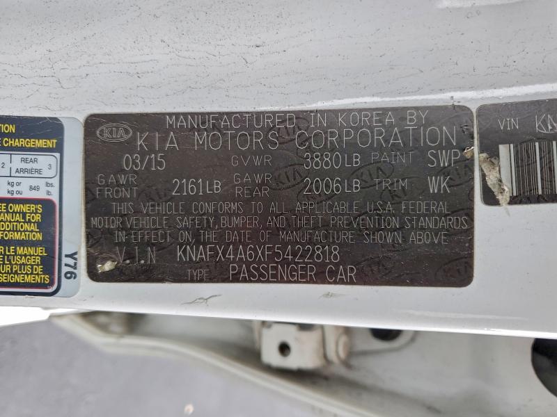 2015 KIA FORTE LX #3296209454