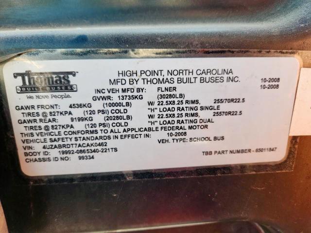 2010 FREIGHTLINER CHASSIS B2 #3293275420