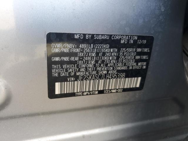 2020 SUBARU FORESTER L #3291339181