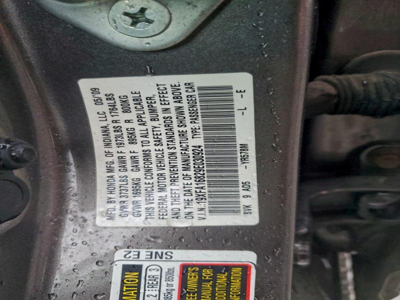 2009 HONDA CIVIC EX #3301605746