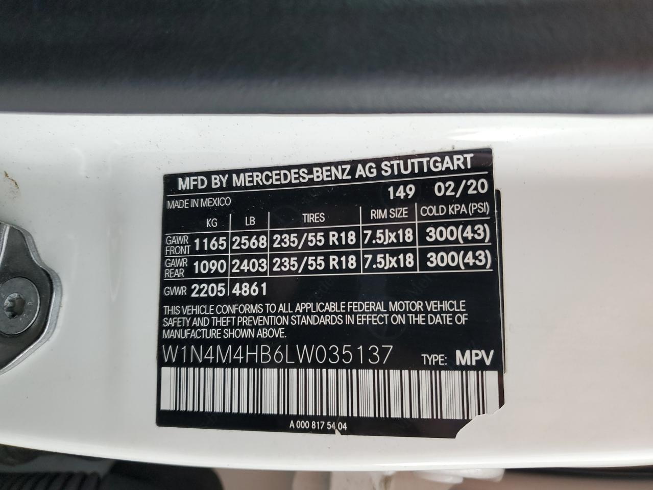 MERCEDES-BENZ GLB-CLASS 250 4MATIC