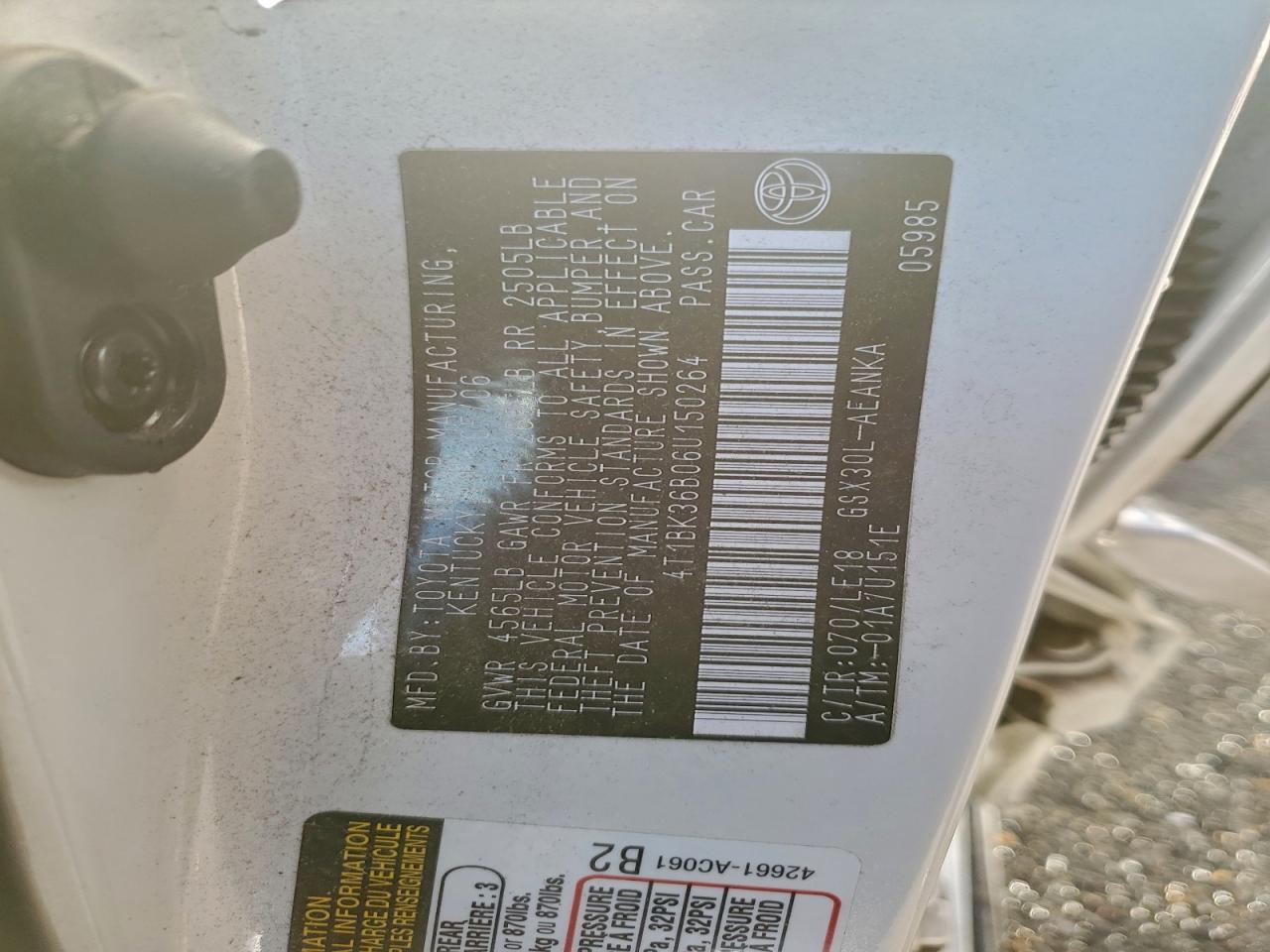 Lot #3301744335 2006 TOYOTA AVALON XL