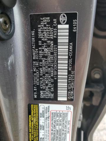 2004 TOYOTA CAMRY LE #3302653066
