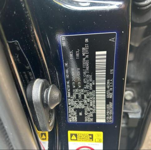 2019 TOYOTA HIGHLANDER - 5TDJZRFHXKS610550