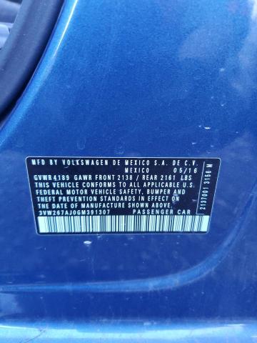 2016 VOLKSWAGEN JETTA S #3312457640