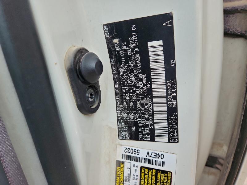 2010 TOYOTA SIENNA XLE #3297418193