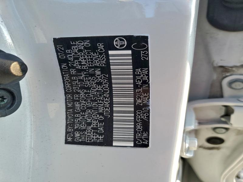 2022 TOYOTA COROLLA LE #3312493615