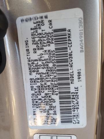 2002 TOYOTA CAMRY LE #3297130554