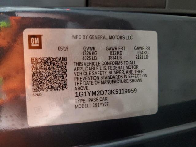 2019 CHEVROLET CORVETTE S #3292476679