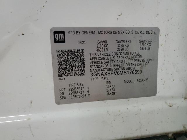 2021 CHEVROLET EQUINOX LS - 3GNAXSEV6MS176590