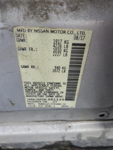 2017 NISSAN ALTIMA 2.5 - 1N4AL3AP2HC481149