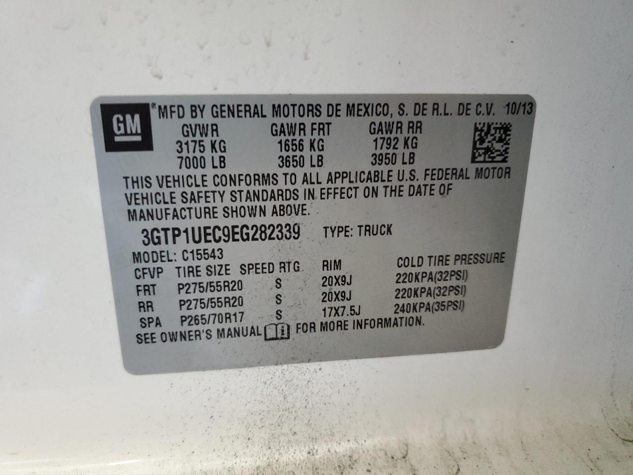 Lot #3301808380 2014 GMC SIERRA C15