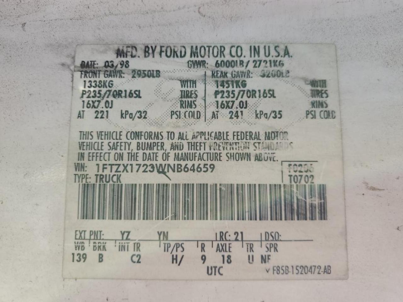 Lot #3305400327 2008 FORD F150